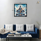 Lord Shiva Meditation Wall Art Canvas Print