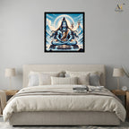 Lord Shiva Meditation Wall Art Canvas Print