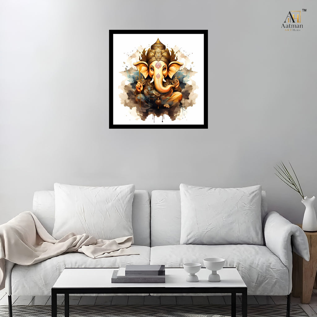 Lord Ganesha Wall Art Canvas Print