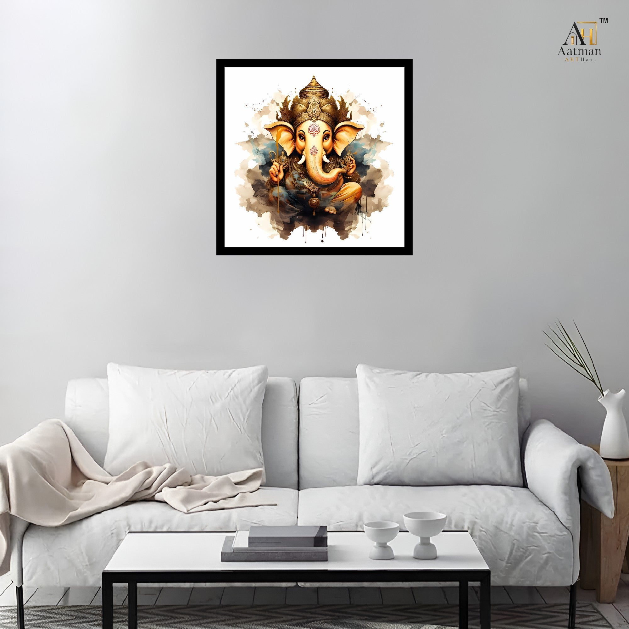 Lord Ganesha Wall Art Canvas Print