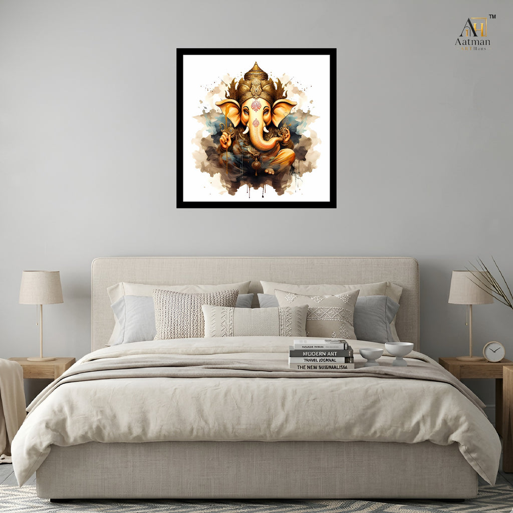 Lord Ganesha Wall Art Canvas Print