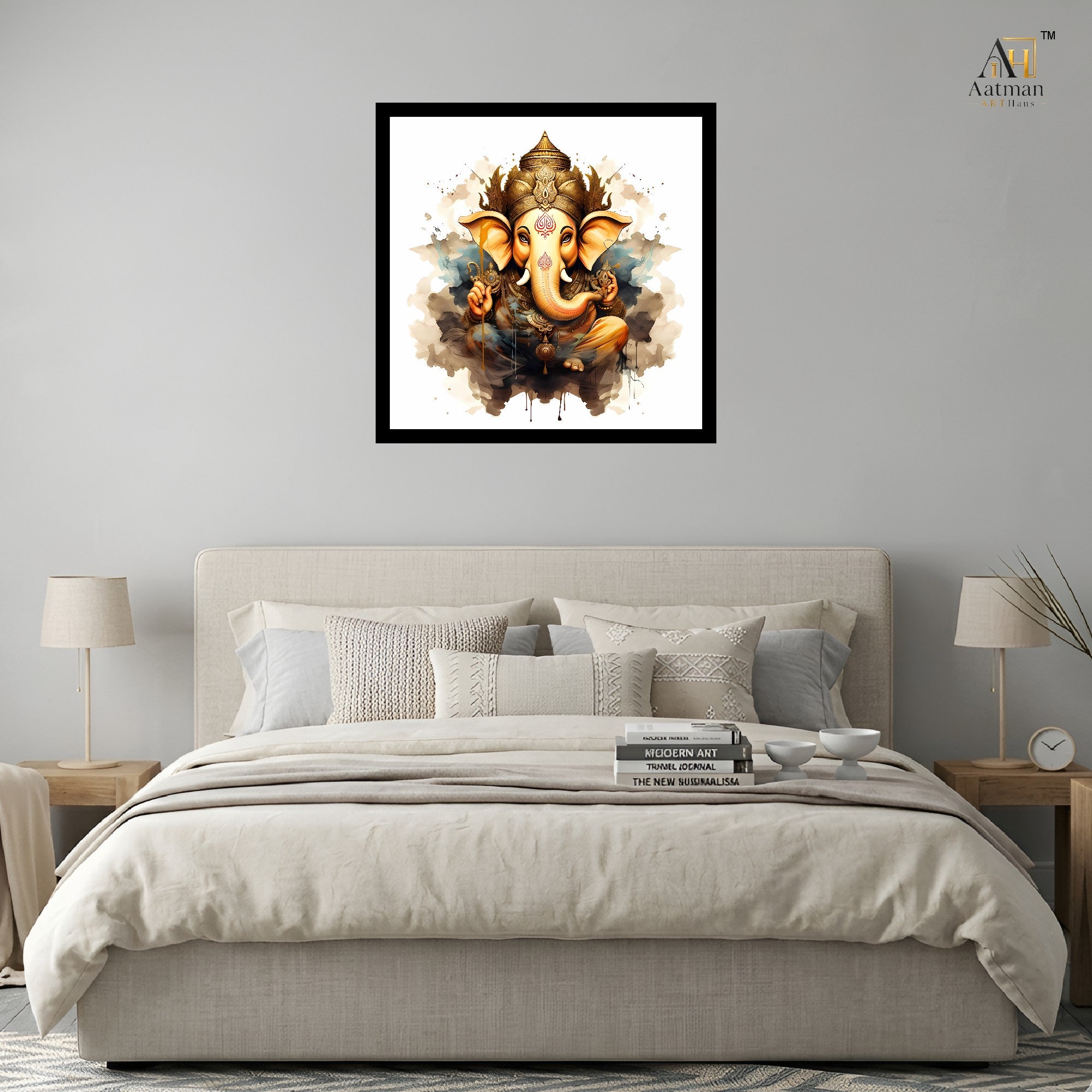 Lord Ganesha Wall Art Canvas Print