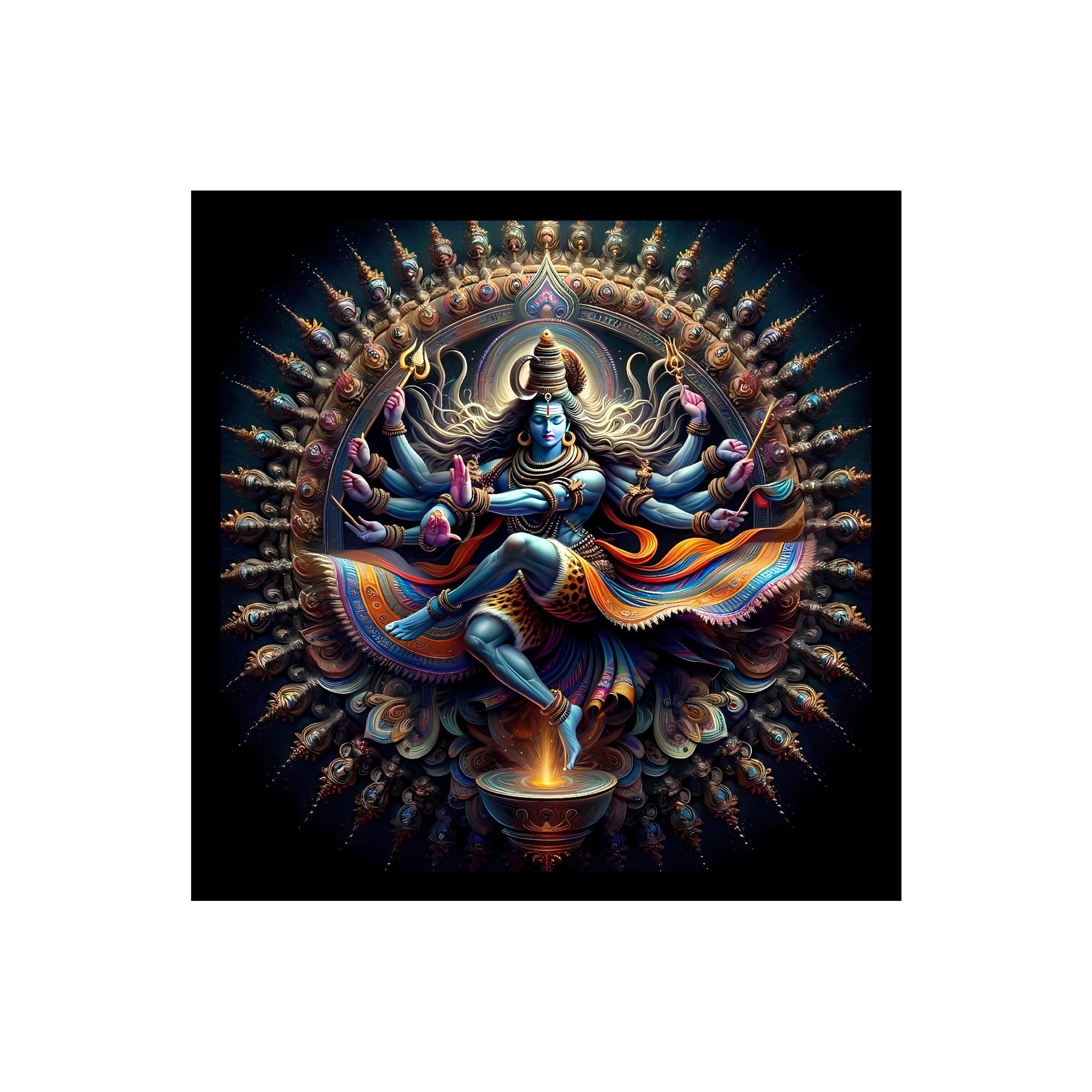 Nataraja Lord Shiva Cosmic Dance Premium Wall Art