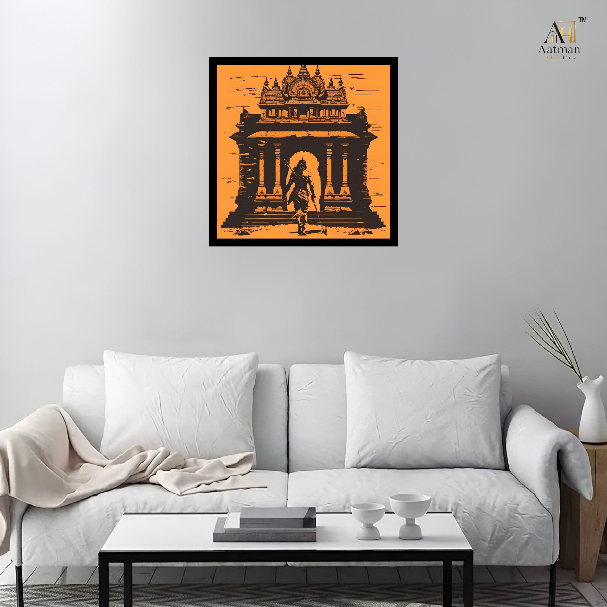 Ram Mandir Wall Art Canvas Print