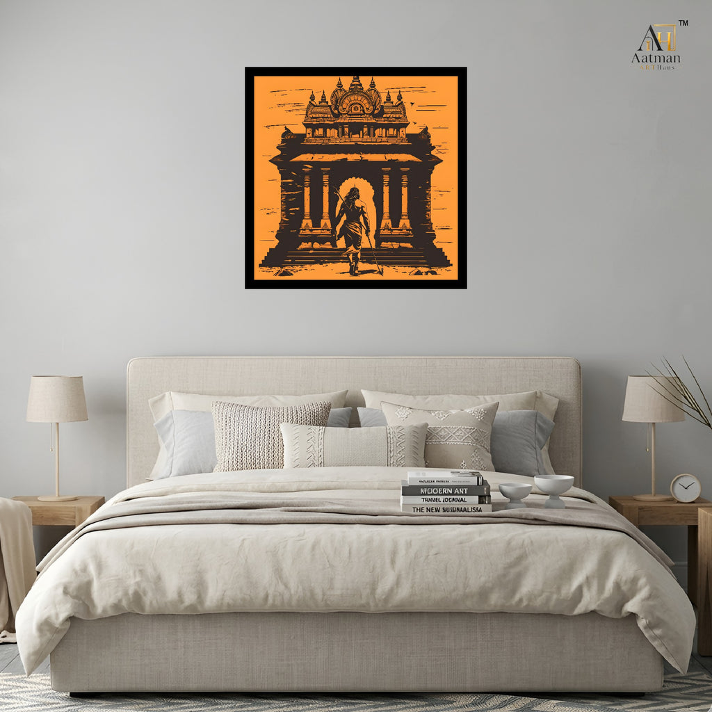 Ram Mandir Wall Art Canvas Print