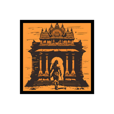 Ram Mandir Premium Wall Art