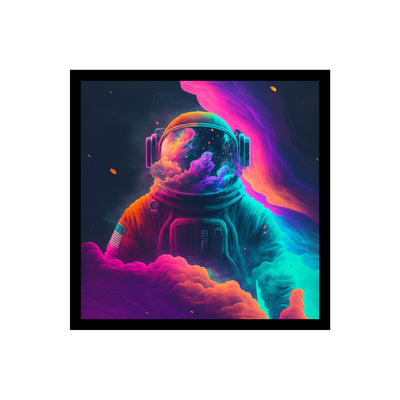 Neon Astronaut Preimum Wall Art