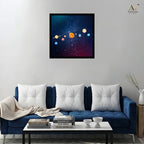 Solar System Educational Wall Art Canvas Print