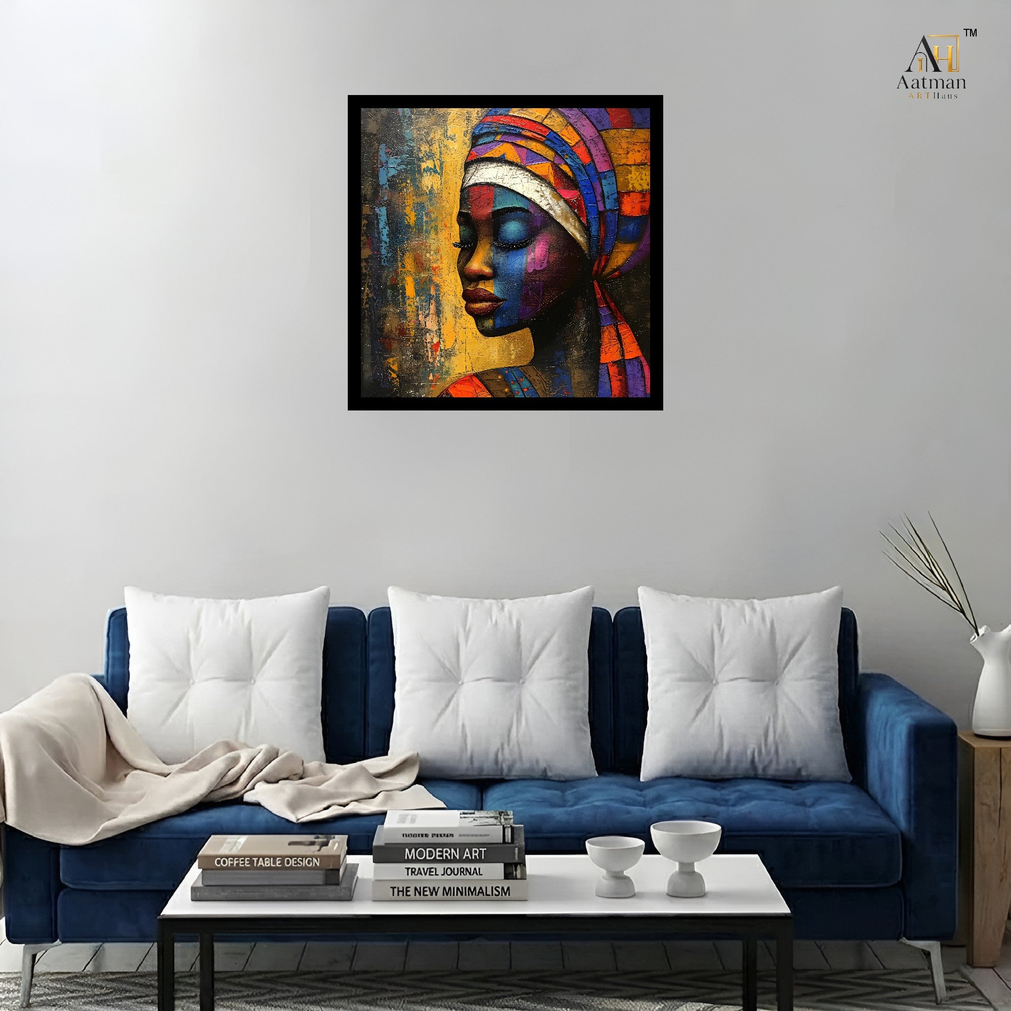 Contemporary African Woman Premium Wall Art
