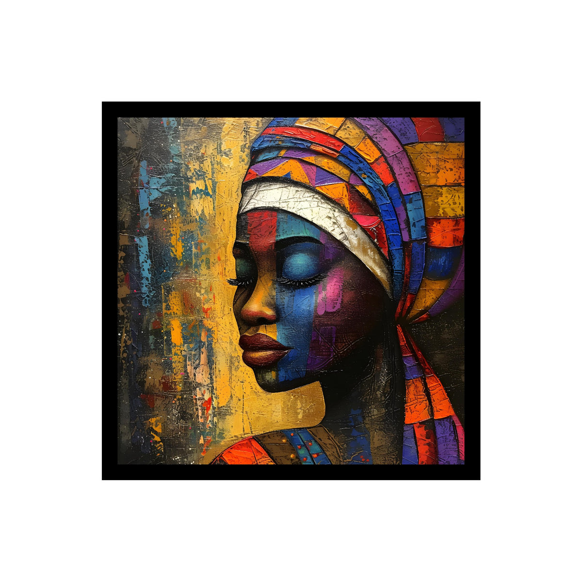 Contemporary African Woman Premium Wall Art
