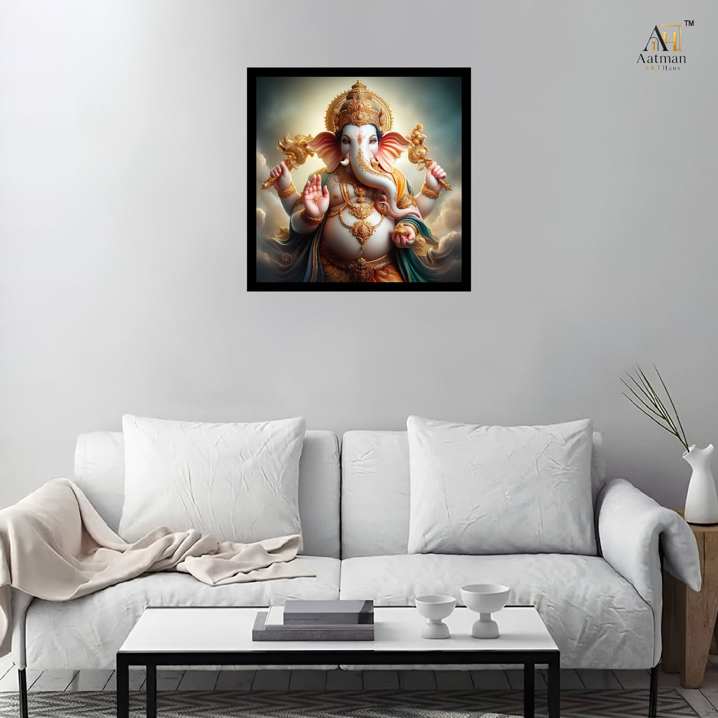 Lord Ganesha Wall Art Canvas Print