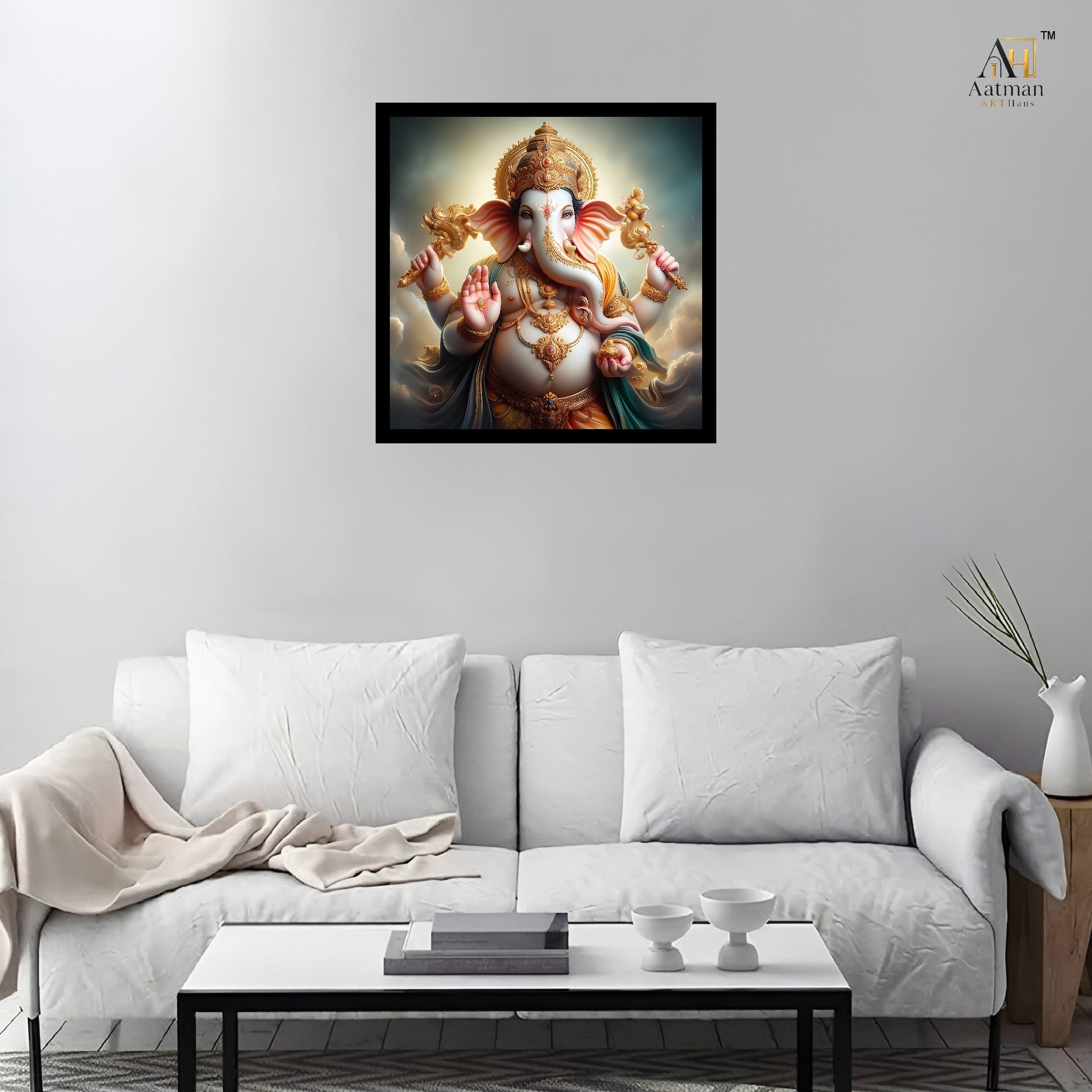 Lord Ganesha Wall Art Canvas Print