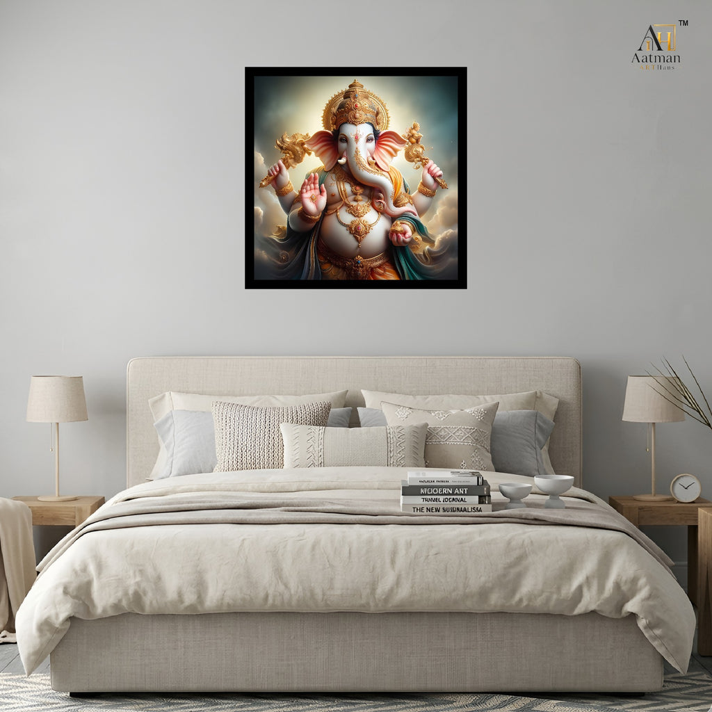 Lord Ganesha Wall Art Canvas Print