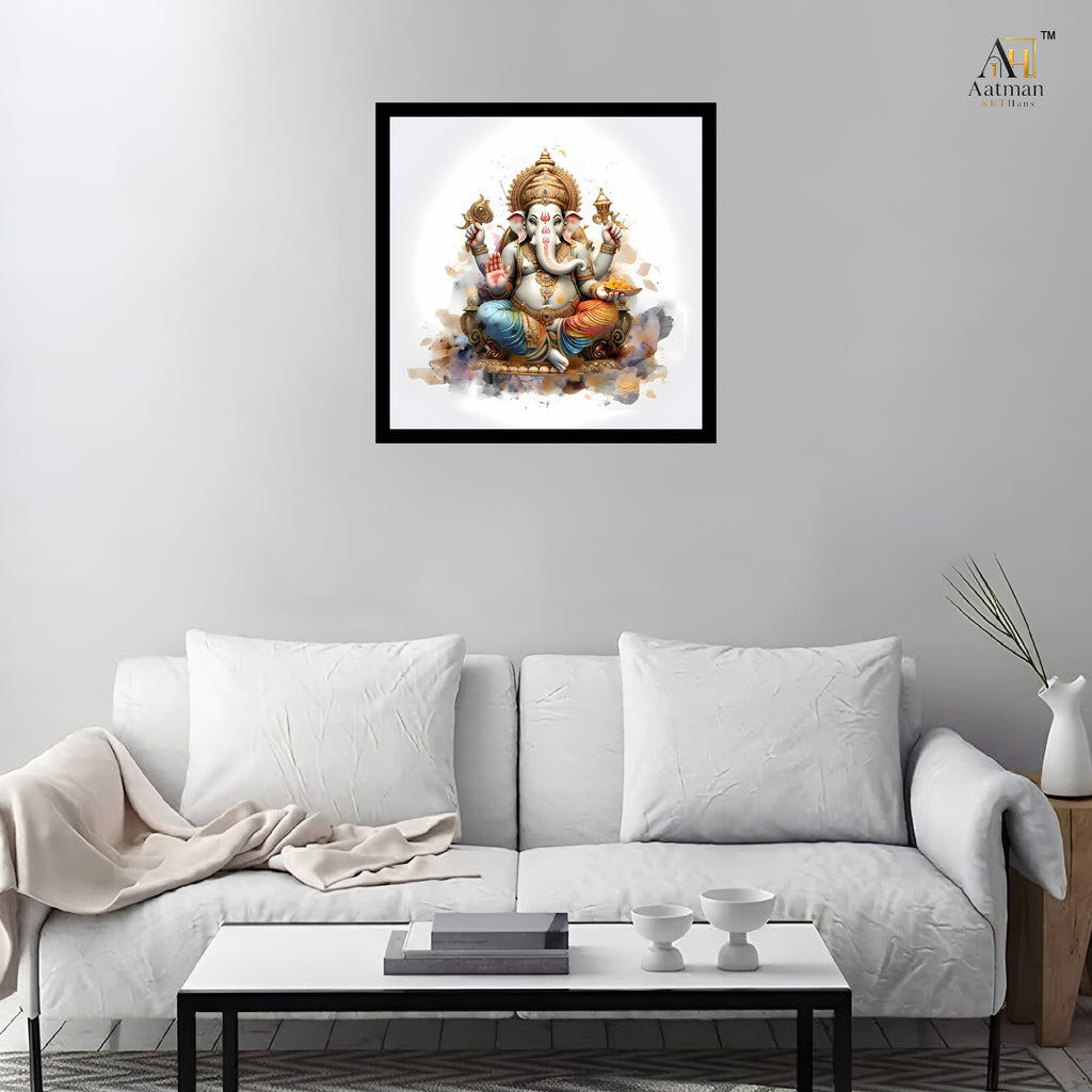 Lord Ganesha Wall Art Canvas Print