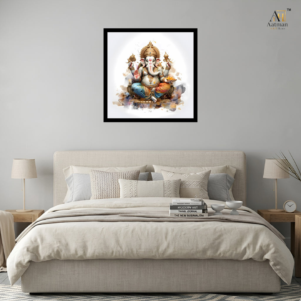 Lord Ganesha Wall Art Canvas Print
