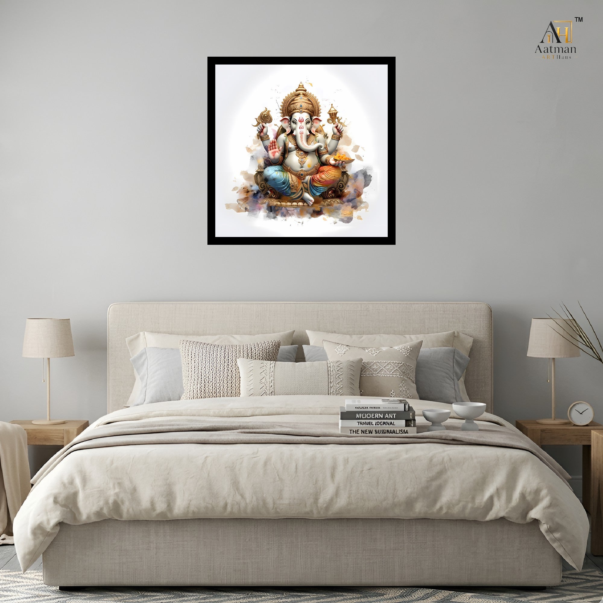 Lord Ganesha Wall Art Canvas Print
