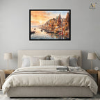 Varanasi Ghat Canvas Wall Art