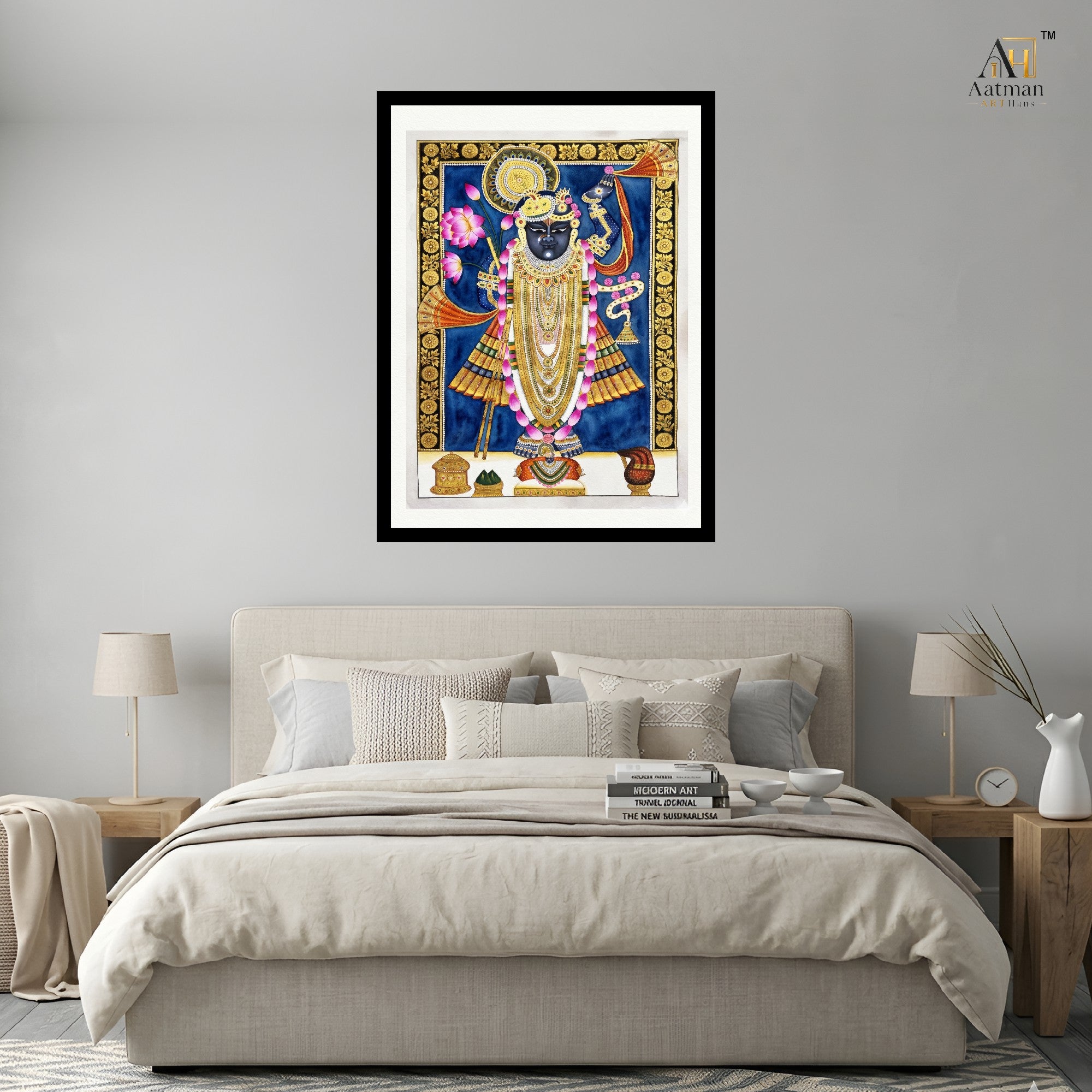 Shrinathji Pichwai Wall Art Canvas Print