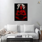 Meditating Hanuman Wall Art Canvas Print