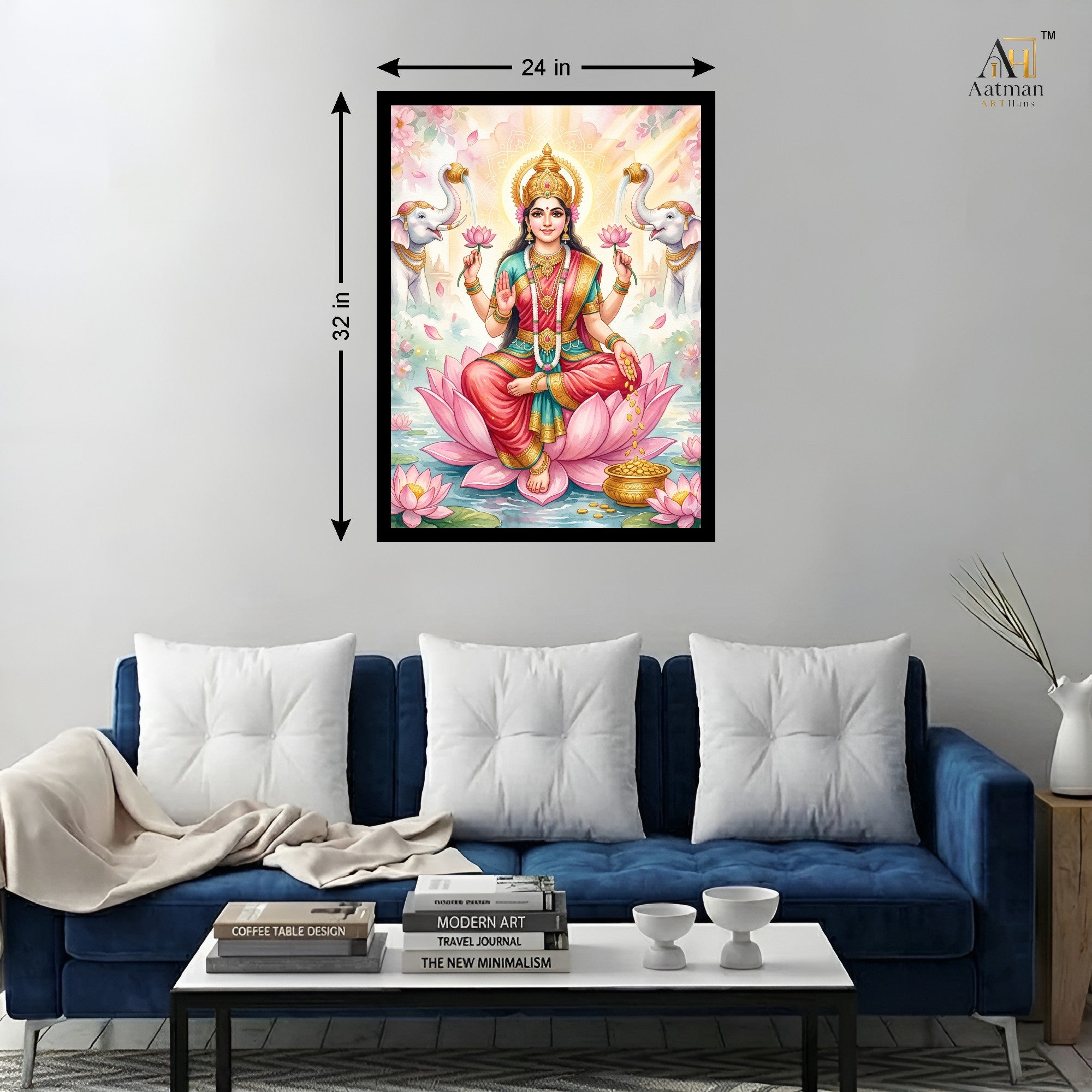 Goddess Lakshmi Wall Art Canvas Print |