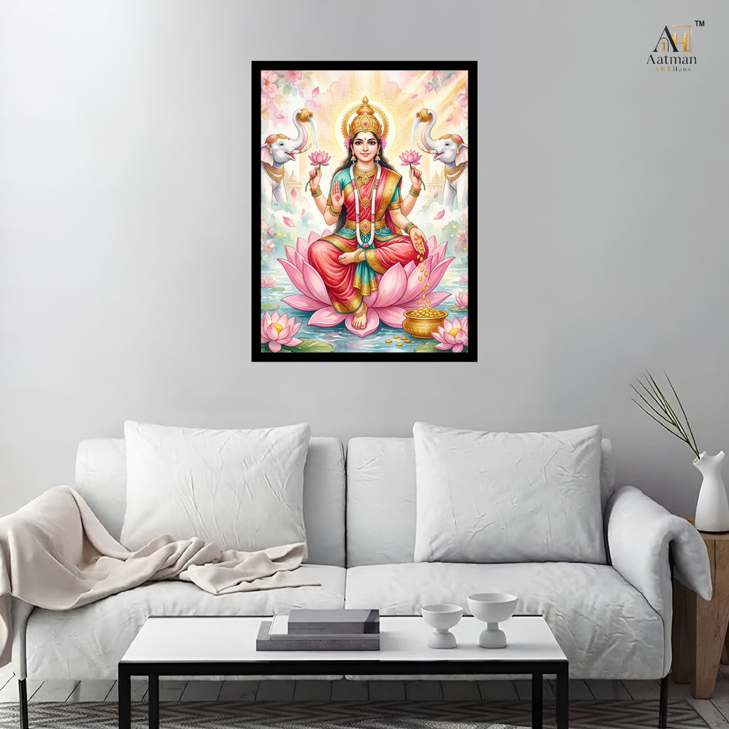 Goddess Lakshmi Wall Art Canvas Print |