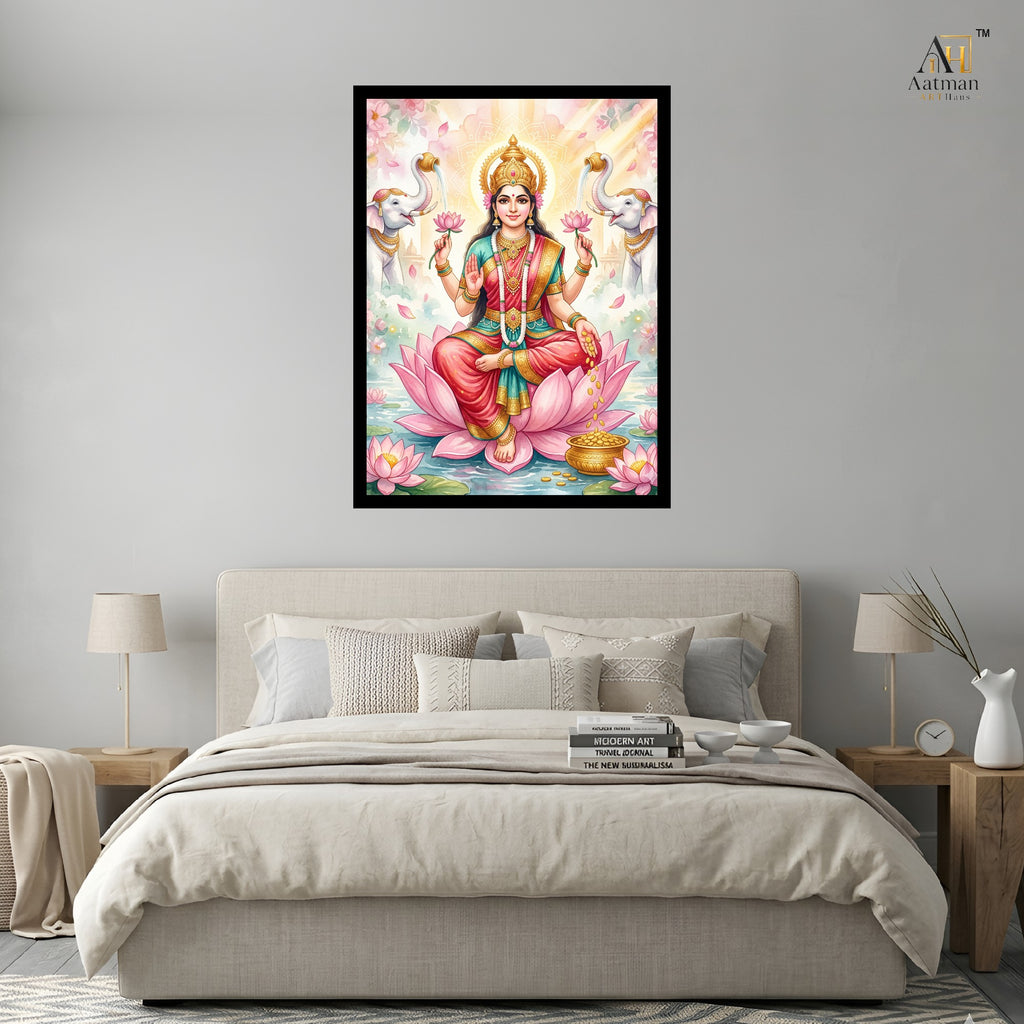 Goddess Lakshmi Wall Art Canvas Print |