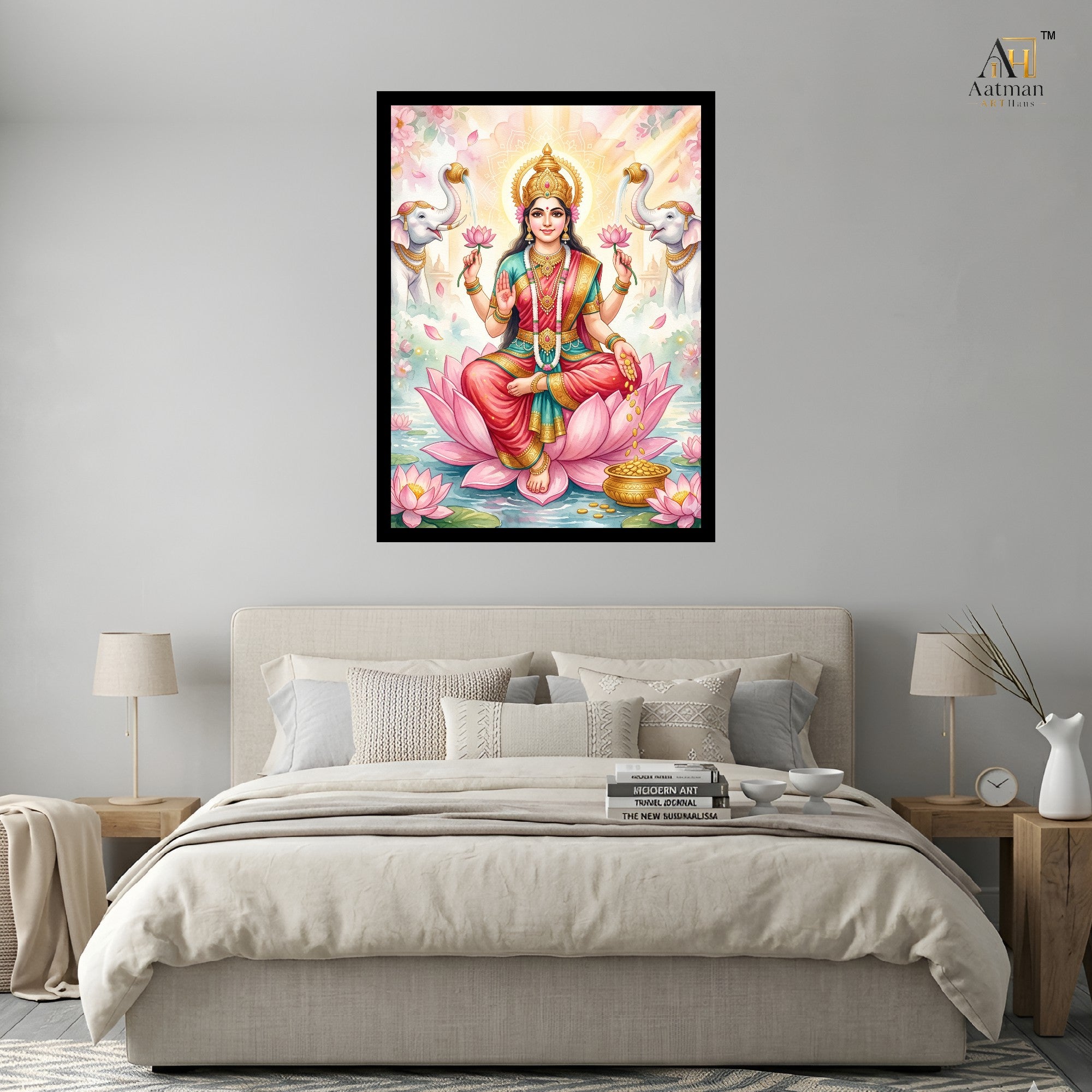 Goddess Lakshmi Wall Art Canvas Print |