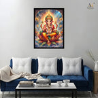 Lord Ganesha Wall Art Canvas Print
