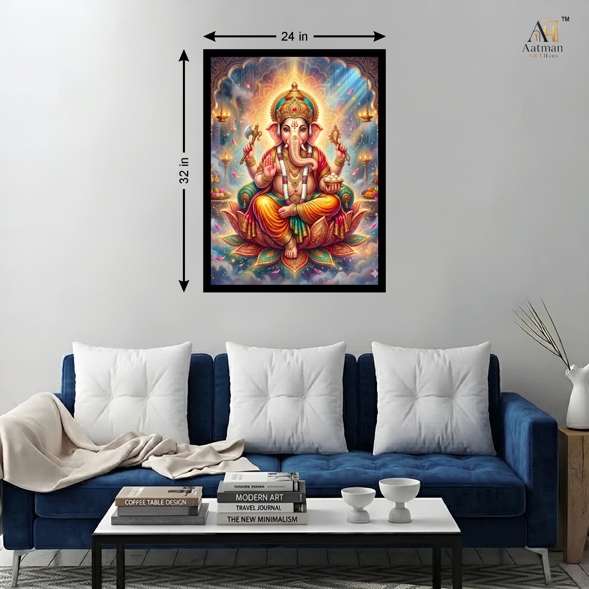 Lord Ganesha Wall Art Canvas Print