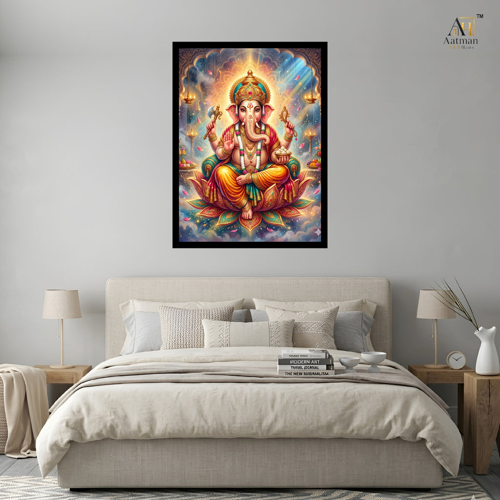 Lord Ganesha Wall Art Canvas Print