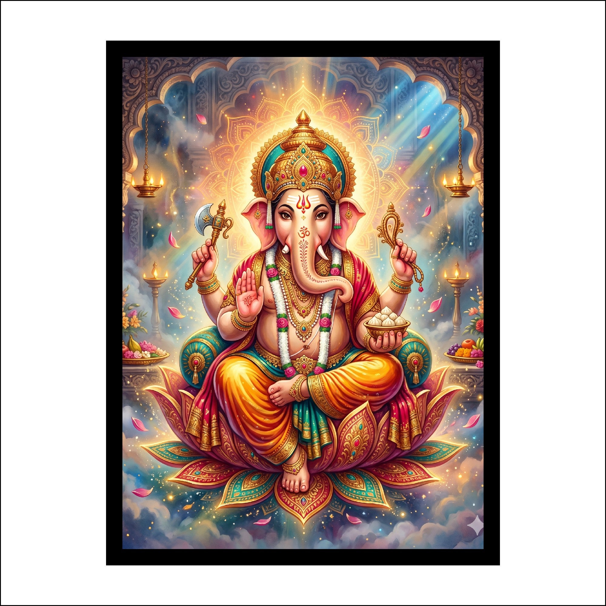 Lord Ganesha Premium Wall Art