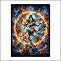 Nataraja Lord Shiva Cosmic Dance Wall Art Canvas Print