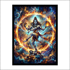 Nataraja Lord Shiva Cosmic Dance Wall Art Canvas Print