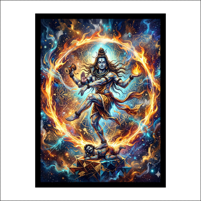 Nataraja Lord Shiva Cosmic Dance Premium  Wall Art