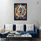 Nataraja Lord Shiva Cosmic Dance Wall Art Canvas Print