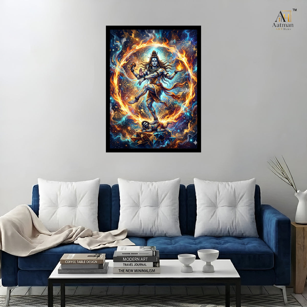 Nataraja Lord Shiva Cosmic Dance Premium  Wall Art