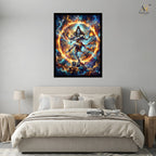 Nataraja Lord Shiva Cosmic Dance Wall Art Canvas Print