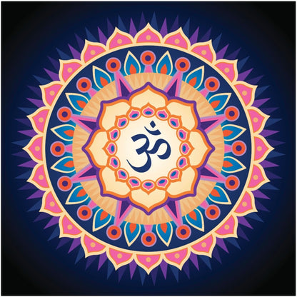 Premium AUM Self-Adhesive Vinyl Wall Decal (12 × 12 Inches)