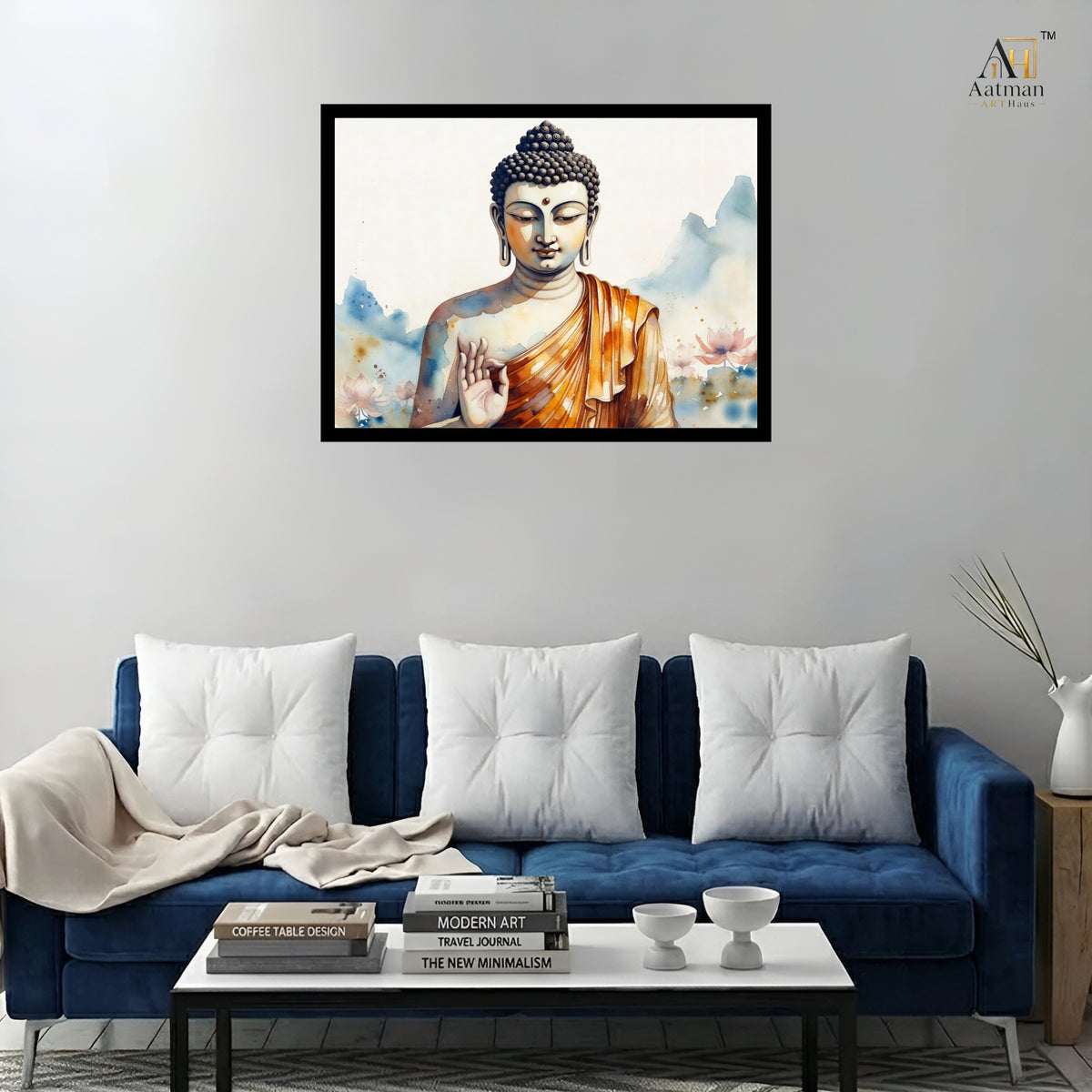 Lord Buddha in Blessing Mudra Wall Art