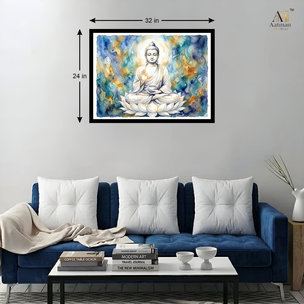 Aatman ARTHaus – Lord Buddha Premium Museum-Style Canvas Wall Painting