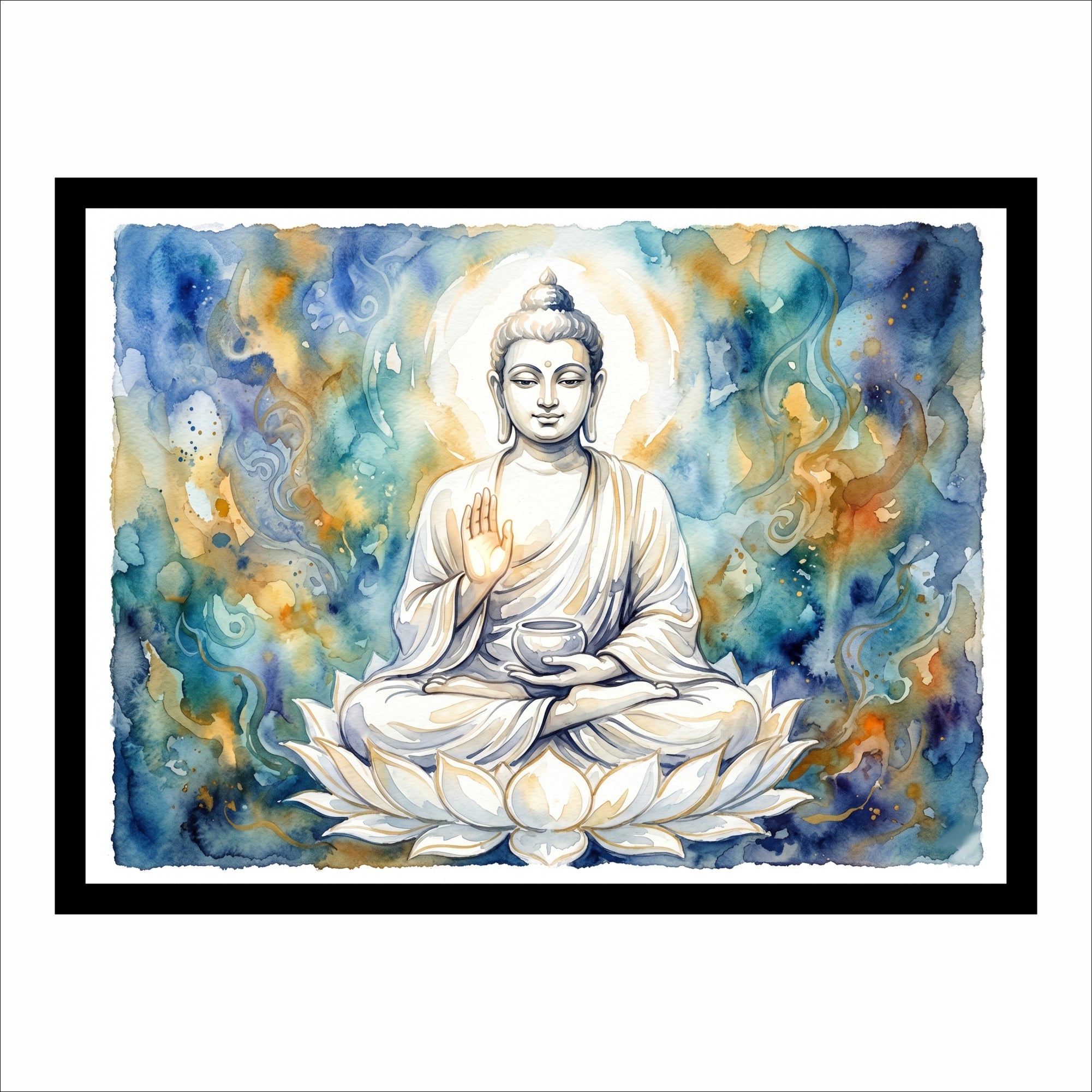 Aatman ARTHaus – Lord Buddha Premium Museum-Style Canvas Wall Painting