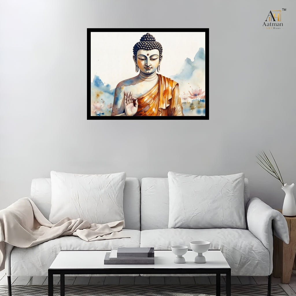 Aatman ARTHaus – Lord Buddha Premium Museum-Style Canvas Wall Painting