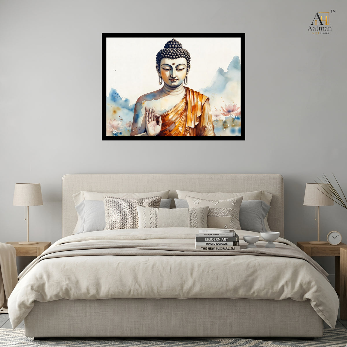 Lord Buddha in Blessing Mudra Wall Art