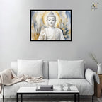 Pure White Lord Buddha Wall Art