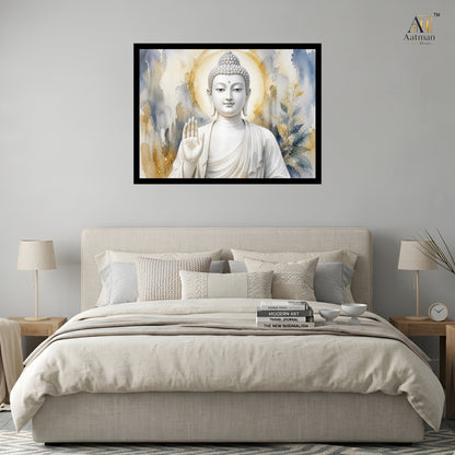 Pure White Lord Buddha Wall Art