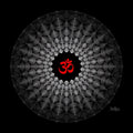 Premium AUM Self-Adhesive Vinyl Wall Decal (12 × 12 Inches)
