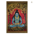 Shiva Meditation Under the Sacred Tree – Premium Large Format Canvas Print