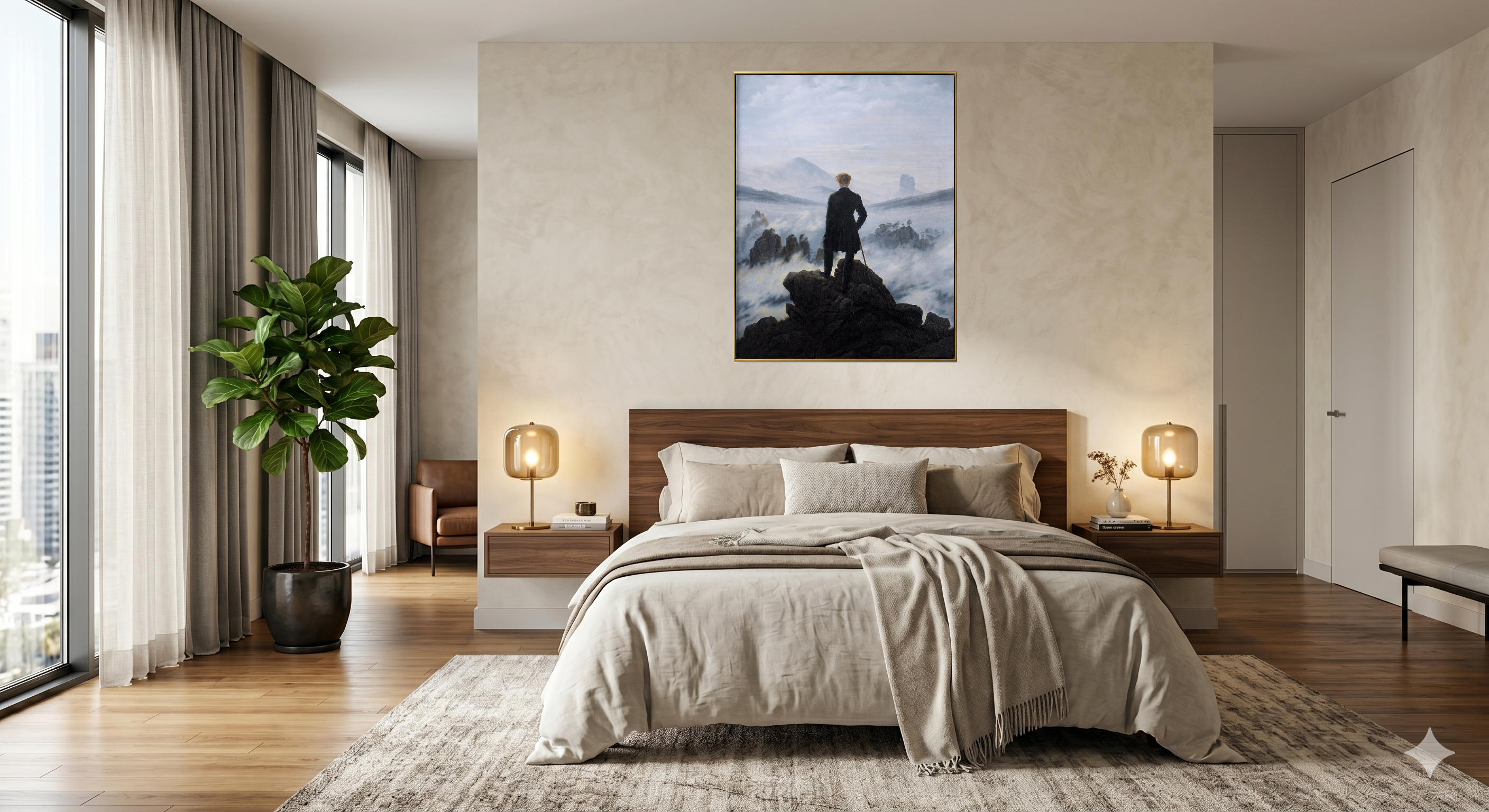 Wanderer Above the Sea of Fog – Premium Museum-Quality Canvas Print