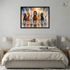Seven Horses Premium Museum-Style Canvas Wall Painting