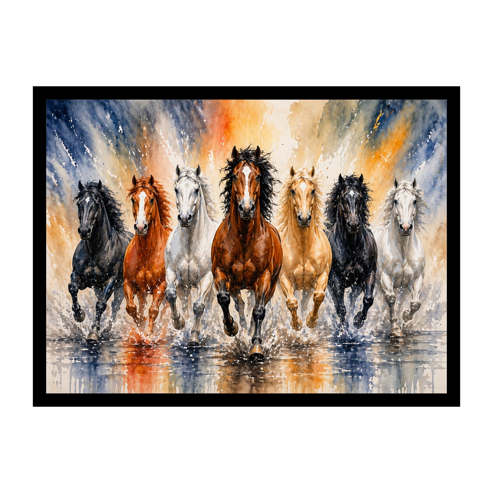 Seven Horses Wall Art